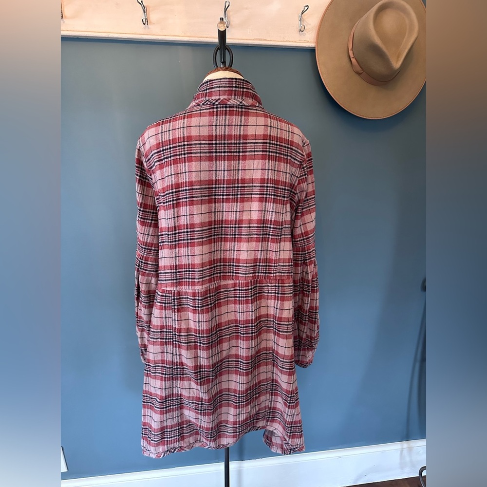 Free People plaid Victorian bell balloon sleeve jacket sz small - Picture 10 of 13